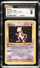 1999 Pokemon Mewtwo Holo #10 Base Set Shadowless 1st Edition Near Mint CGC 8