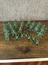 Vintage Green Army Men Lot of 40 Plastic Soldiers Mixed Poses Military Figures