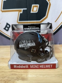 Becky Lynch WWE Wrestlemania 42 Signed Mini Helmet 9/10 Fanatics Autographed