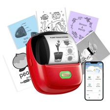 ORGSTA Sticker Printer PrintPods Mini Printer Bluetooth Portable Sticker Make...