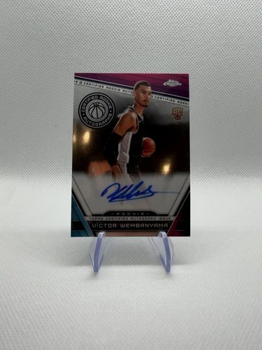 VICTOR WEMBANYAMA 2023-24 TOPPS CHROME #CRA-VW CERTIFIED ROOKIE AUTO RC SPURS