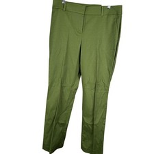 Ann Taylor Factory Olive Green The Straight Leg Mid Rise Pants 28887362 Size 10