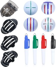 Precision Golf Ball Marker Set - 8 Alignment Tools for Perfect Shots