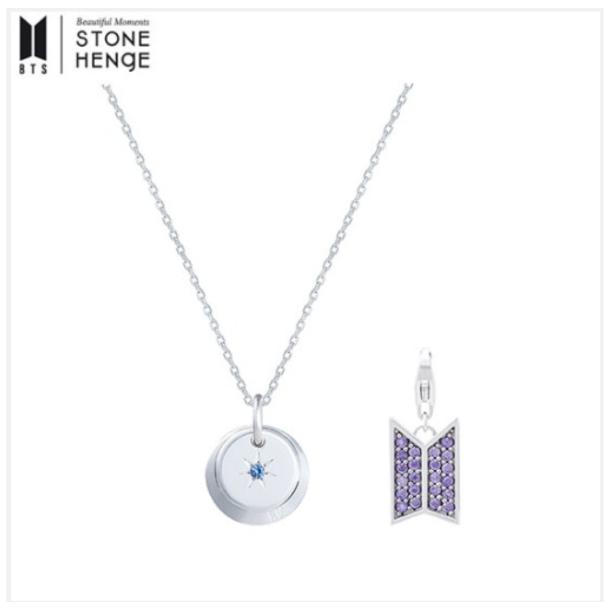 BTS Stonehenge, RM Birth Necklace & Charm Set, New Authentic Hybe