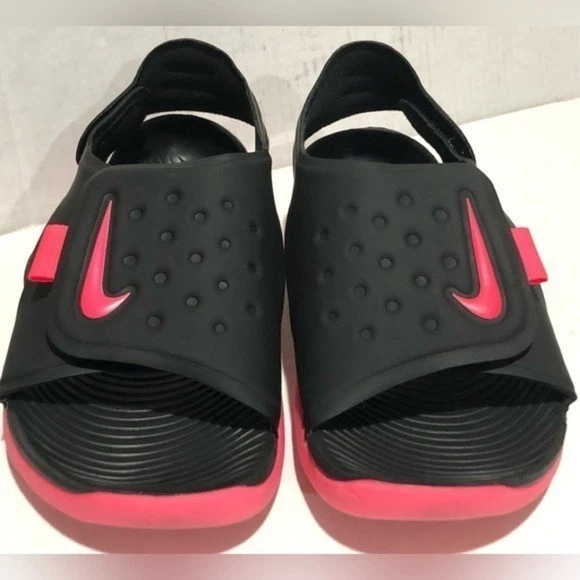 Sandalias Nike 2Y Sunray Rosa y Negro Talla Juvenil 5 EUR 37,5 USL 6,5 a 7 Foto 4 de 4