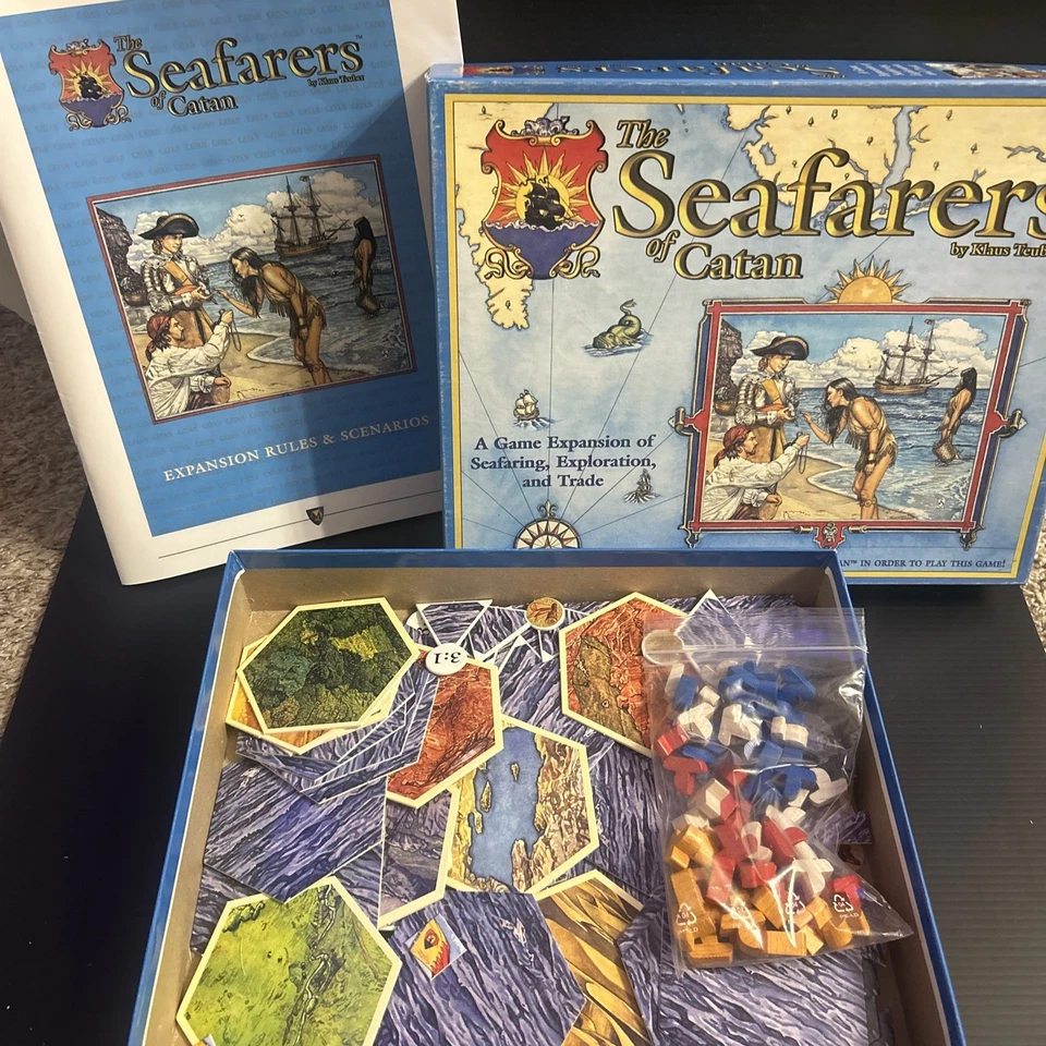 Jogo de estratégia SEAFARERS OF CATAN (Mayfair 2003) -- Completo - Imagem 3 de 4