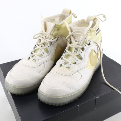 Nike Air Force 1 Gore-Tex WTR GTX Size 12 Phantom White Black Clear CQ7211-002