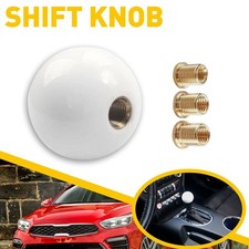 Round Glossy White Ball Universal Acrylic Shift Knob Gear Manual Shifter Head Round Glossy White Ball Universal Acrylic Shift Knob Gear Manual Shifter Head