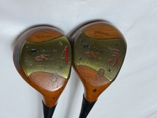 Vintage Golfcraft GTR Persimmon 3 4 Wood Set