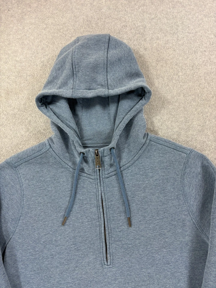 Sudadera con Capucha Carhartt Relxed Fit 1/4 Cremallera (Mujer XL) Azul Foto 2 de 4