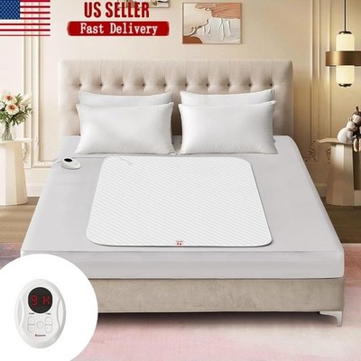 Waterproof Heated Mattress Pad Mini Twin Electric Blanket 10 Heat Settings Safe