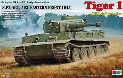 Ryefield Models 1/35 Tiger I Heavy Tank Early Model Full Interior 503Rd Heavy Ta