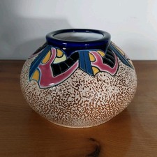 Vase boule en céramique ,  Amphora (Bohème, art déco, vers 1920, diamètre 18 cm