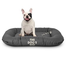The Dog  s Bed Utility Waterproof Dog Bed, Medium, Durable Grey Oxford Fabr