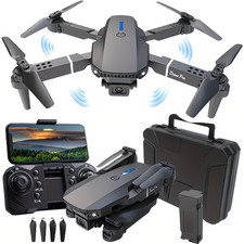Drone 2026 4K HD Dual Camera WiFi FPV RC Foldable Quadcopter Remote