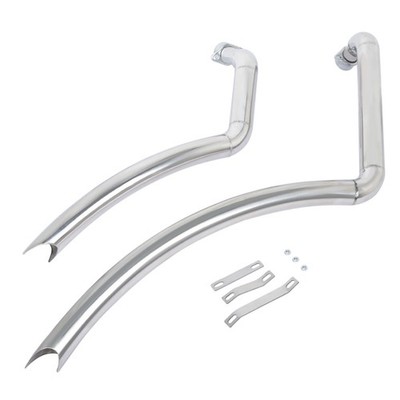 For Honda Shadow 1100 VT1100C VT1100CL Chrome Long Short Staggered Exhaust Pipes