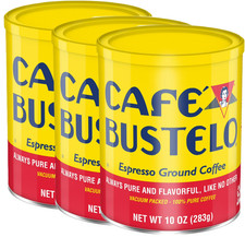 Cafe Bustelo, Espresso Style Dark Roast Ground Coffee, 10 oz Can (3 Pack) 11.43 per pound
