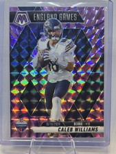 2025 Panini Mosaic Caleb Williams England Games Silver Prizm #253 Bears