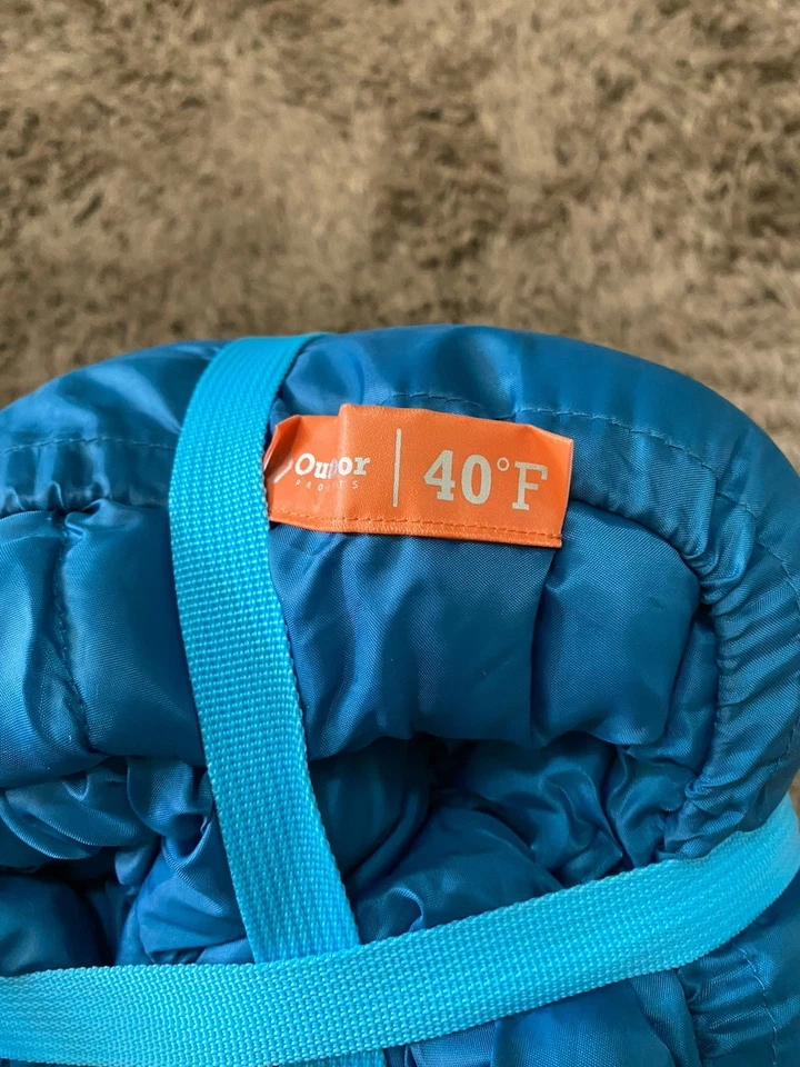 Nuevo ~ Saco de dormir rectangular acuático 40F Outdoor Products con reposapiés Foto 4 de 4