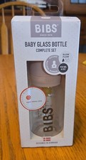 BIBS Baby glass Bottle complete set 4oz new