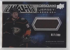 2021-22 SPx UD Black Obsidian Rookie Jersey /399 Mason McTavish #ORJ-MM RC