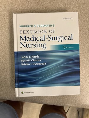 Brunner & Suddarth's Medical-Surgical Nursing Vol 2 15th Ed Hardcover