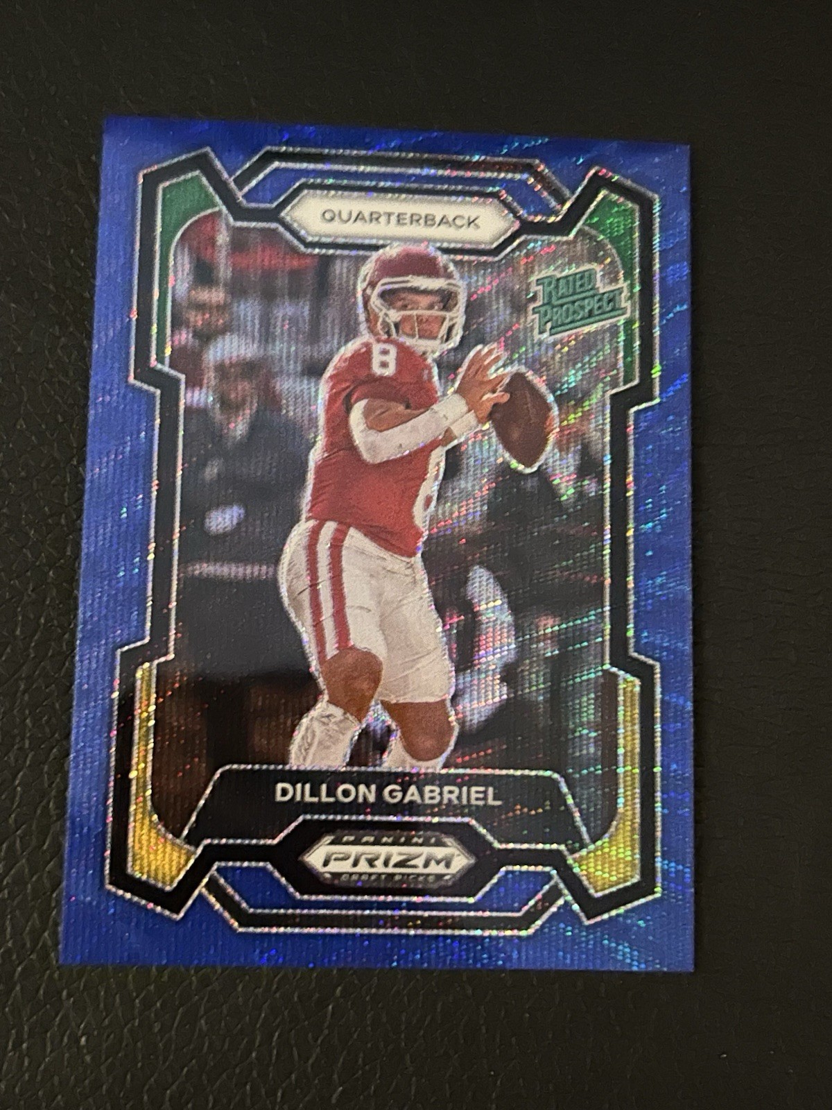 2024 Panini Prizm Draft Picks Rated Prospect Dillon Gabriel Blue Wave RC /249