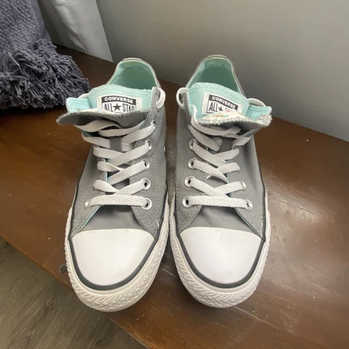 converse all star donna 8 grigio con fodera acqua linguetta floreale