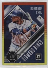 2018 Panini Donruss Optic Diamond Kings Red & Yellow Prizm Robinson Cano #29 fm0