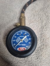Vintage Meiser Accu-Gage Precision Tire Pressure Gauge 0-100 psi Made in USA 