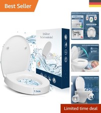 Universelle 7,5 cm WC Sitzerhöhung für mehr Komfort - Absenkautomatik inklusive