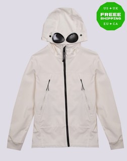 RRP€500 C.P. COMPANY UNDERSIXTEEN Kids Jacket Size 12Y White Goggles Hooded