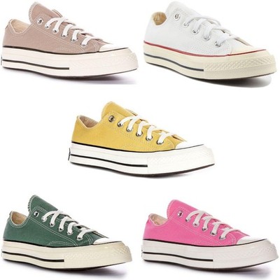 Converse A08138C Chuck 70 Vintage Canvas Textile Mens Sneakers Pink US 3 - 10