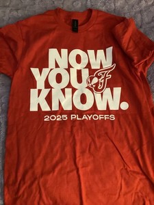 Indiana Fever ‘NOW YOU KNOW’ 2025 WNBA Playoffs, small, Caitlin red T-Shirt, New