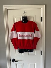 Vintage Miller Indiana Hoosiers College Color Block Crewneck Sweatshirt