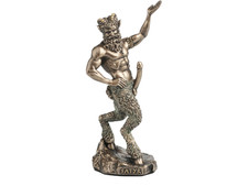 Pfanne Griechischer Gott der Wildnis und Natur Faun Miniatur Kaltguss Bronze & Resin