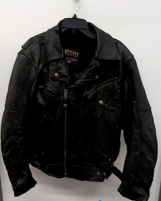 Xpert Performance Gear Men's Leather Jacket - Kevlar Reinforced & Thinsulate LG