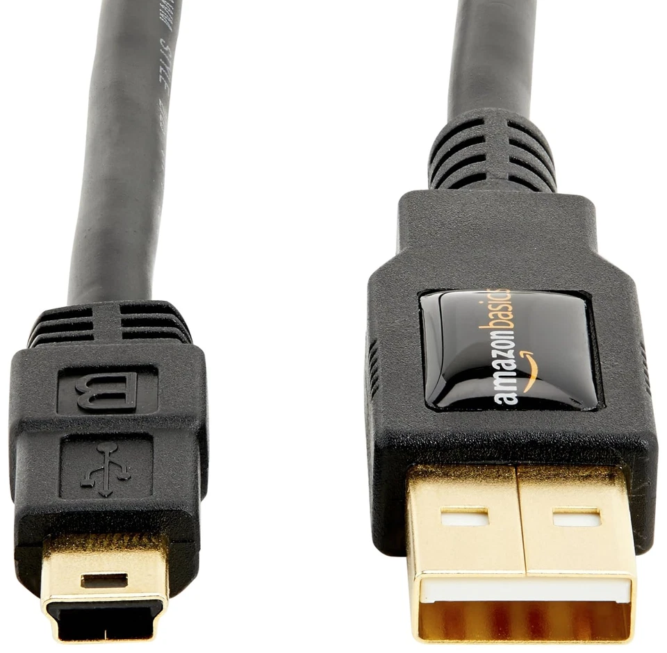 Usb- Mini Usb 2.0 Fast Charging Cable, 480Mbps Transfer Speed Gold - Image 2 of 4
