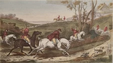 Antique Print English Fox Hunting (3/3) After Carle VERNET
