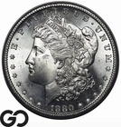 1880-S Morgan Silver Dollar Coin, Blast White Premium Quality Superb Gem BU++