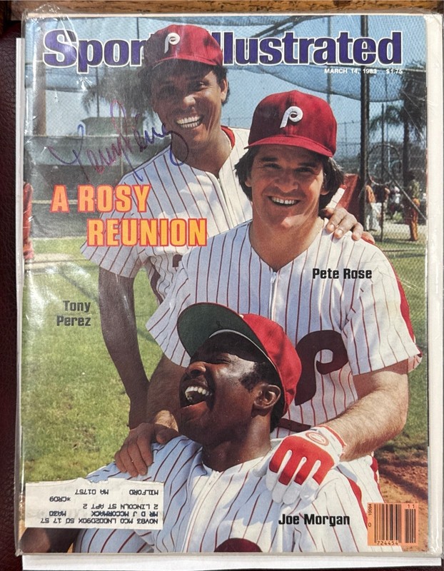 Tony Perez Autographed Signed  1983 Sports Illustrated Magazine Autograph HOF
