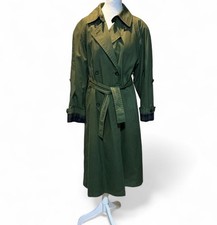 London Fog SZ6 Trench Coat Classic All Weather Removable Liner Olive P-P19L-47