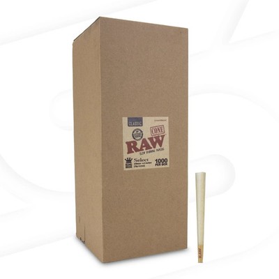RAW Classic King Size Select | Bulk Box| 1000 Cones - Free Shipping USA
