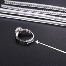 Invisible Ring Size Adjuster Silicone Spiral Reducer Transparent Resizer UK Item