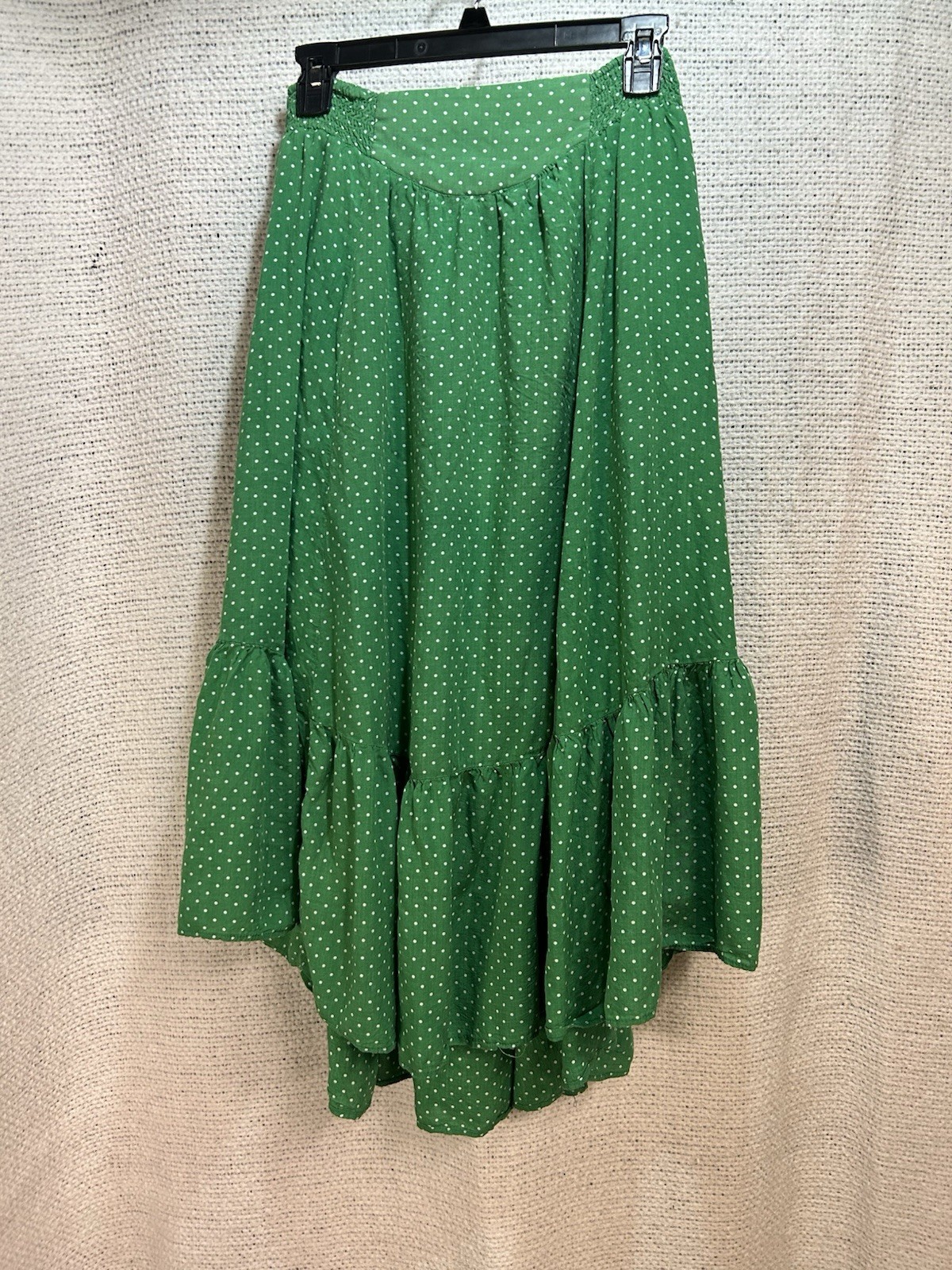 Universal Thread Green Polka Dot Ruffle Cotton A-… - image 3