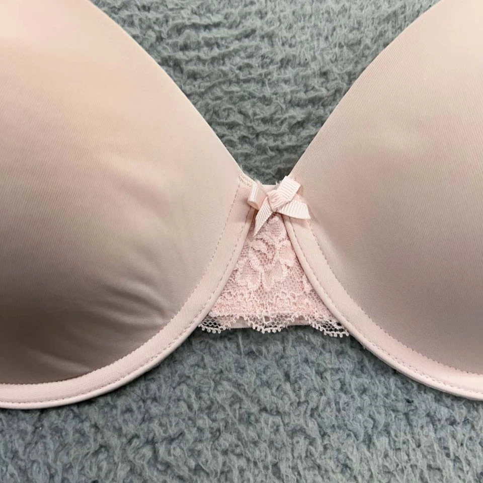 Gilly Hicks Bra 34D T-Shirt Bra Lightly Lined Multiway Pink Smooth - Image 3 of 4