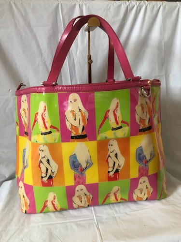 Versace Call me Donatella polychrome pop art tote bag 2004