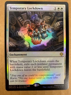 MTG 1x FOIL Temporary Lockdown # 36 Dominaria United Magic the Gathering x1 NM