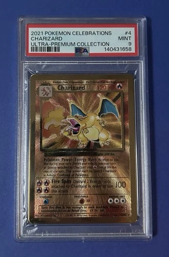 2021 Pokémon Celebrations Charizard Ultra Premium Collection #4 PSA 9 MINT