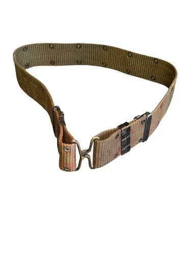US Military Army WWII WW2 Pistol Canvas Belt Medium